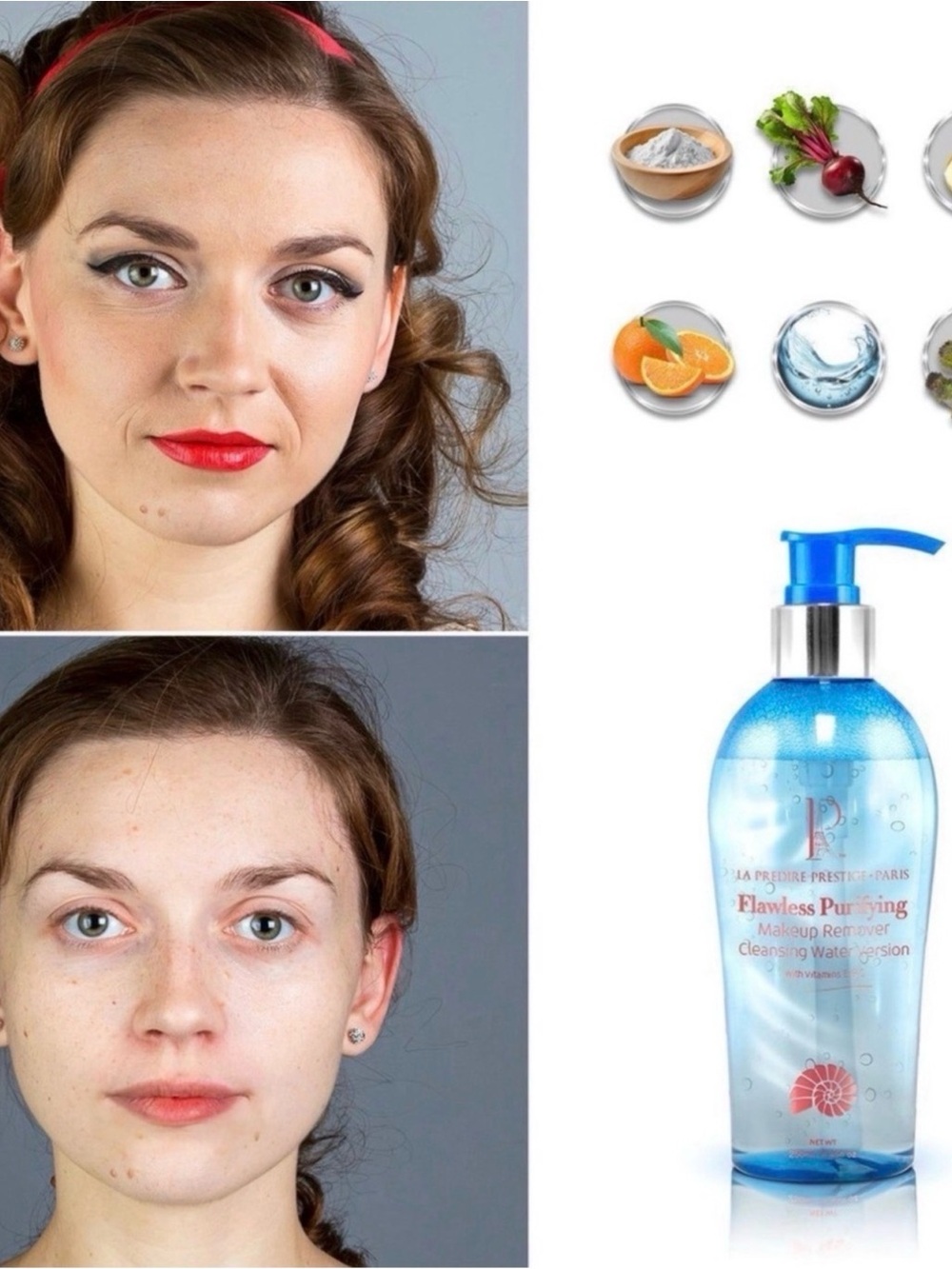 Predire Flawless Purifying Makeup Remover Cleansing Water ~ Retail $160 - Picture 2 of 4